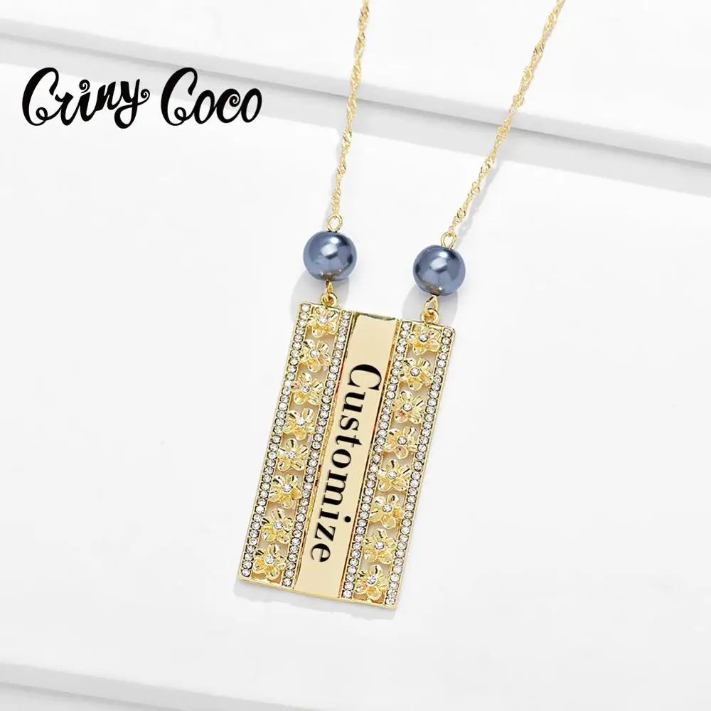 Cring Coco индивидуальное ожерелье с именем ювелирные изделия на заказ свадебный подарок новинка 2020 гавайский