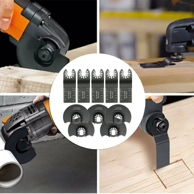 10 шт. дисковый Осциллирующий многофункциональный инструмент для