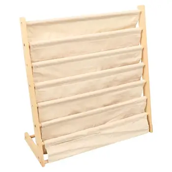 

1pc Kids Book Rack Floor Storage Bookshelf Canvas Fabric Sling Bookshelf Furniture for Children Kids Students(Assorted Color)