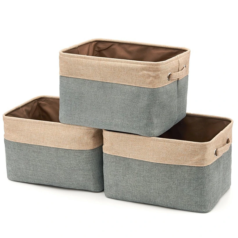 2Pcs Foldable Laundry Baskets Kids Toy Clothe Organizer Storage Basket Large Cotton Dirty hamper Bag Home Sundries Custody