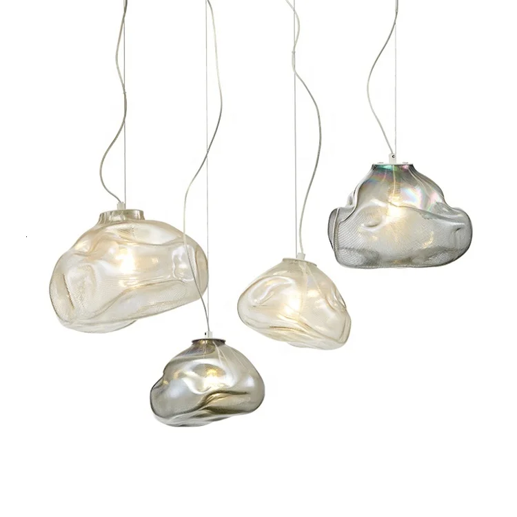 

Contemporary Creative Irregular Shape Glass Chandelier Pendant Light Kitchen Chandelier lamparas de techo colgante