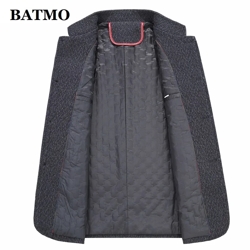 Batmo Новое поступление зимние шерстяные толстые куртки мужские, мужские зимние теплые пальто, зимние куртки мужские 1902