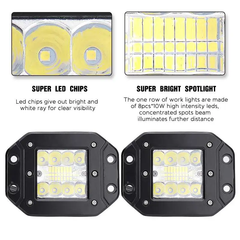 Lc-ear 48w 16led белый светильник 6500K(6500 K) 16000лм оставайтесь вдали от дороги светодиодный рабочий светильник s