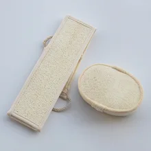 [Натуральное растение Loofah] экспорт качество ванны чудо ребенок губка назад резинки полосы банное полотенце Набор щеток для ванной