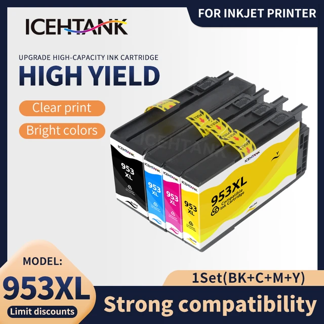 Compatible 953 XL High Yield Black Ink Cartridges Replacement for HP 953  953XL,for OFFICEJET PRO 7720 7730 7740 8210 8218 8710 8715 8718 8720 8725