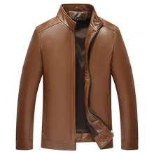 YOLANFAIRY куртка из натуральной кожи, мужская куртка из натуральной овчины, демисезонная мотоциклетная куртка размера плюс, мужская куртка-бомбер, L-C-2, MF607