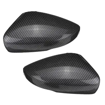 

Pair Carbon Style Door Wing Caps Rearview Mirror Cover For VW for Polo 6R 6C 2010 2011 2012 2013 2014 2015 2016 2017 Car styling