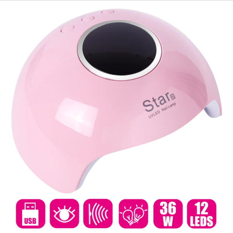 

36w Nail Light UV Gel Light LED Nail Lamp Nail Dryer Intelligent Nail Phototherapy Machine Dryer USB Plug