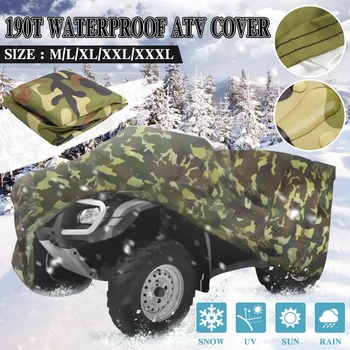 

Silver Camouflage M-XXXL Motorcycle Cover ATV Cover Vehicle Beach motos Case Waterproof Scooter Motorbike Cover Protector