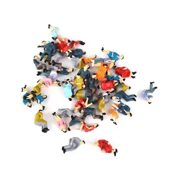 

1:87 10pcs Building Small Color Sitting Man Sand Table People Children Toy Toys Villain Model Figure Painted Sitting Model R4O7