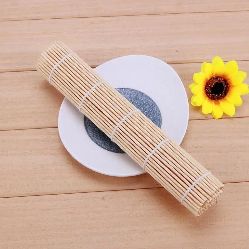 Сделай сам производитель суши коврик Японский Суши рис роликовый ролик с антипригарной ручкой бамбуковый инструмент для приготовления пищи кухонный аксессуар инструмент для суши
