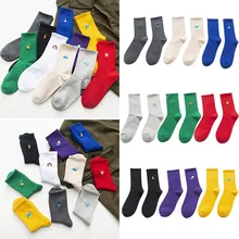 Женские носки, забавные, милые, с принтом, Harajuku, Корея, японские носки, модные, женские, с вышивкой, радужные, карамельные цвета, носки с рисунками, носки без пятки