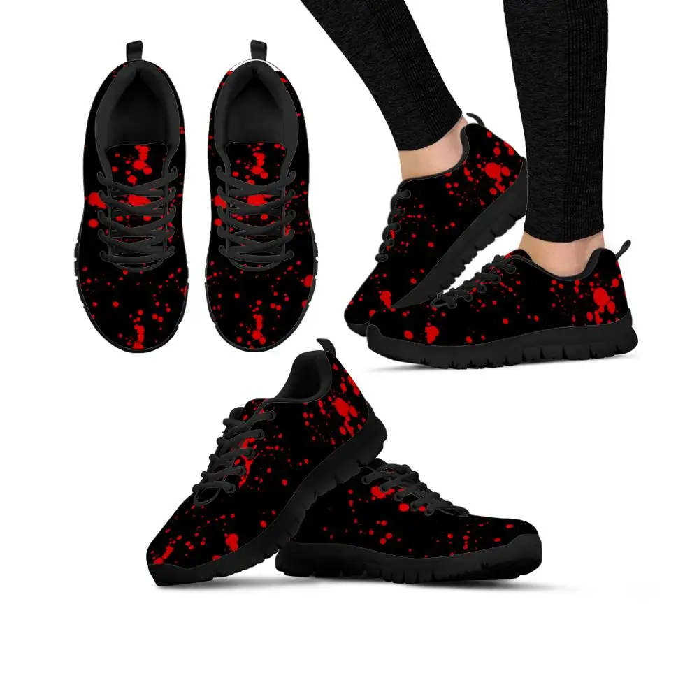 

ELVISWORDS 2019 Men Shoes Geometric Puzzle Design Print on demand Black Red Cusual sneakers Breathable Non-slip Outdoor shoes