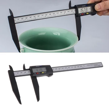 

200MM 8 Inch LCD Digital Vernier Caliper Electronic Carbon Fiber Gauge Micrometer