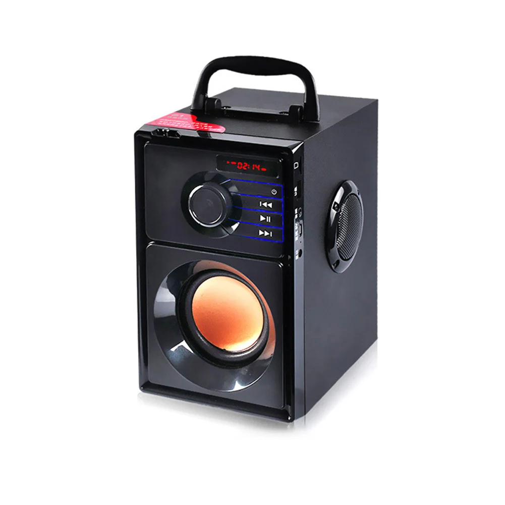 Мини беспроводной Bluetooth динамик деревянный сабвуфер Mp3 Play FM радио портативный компьютер DQ-Drop