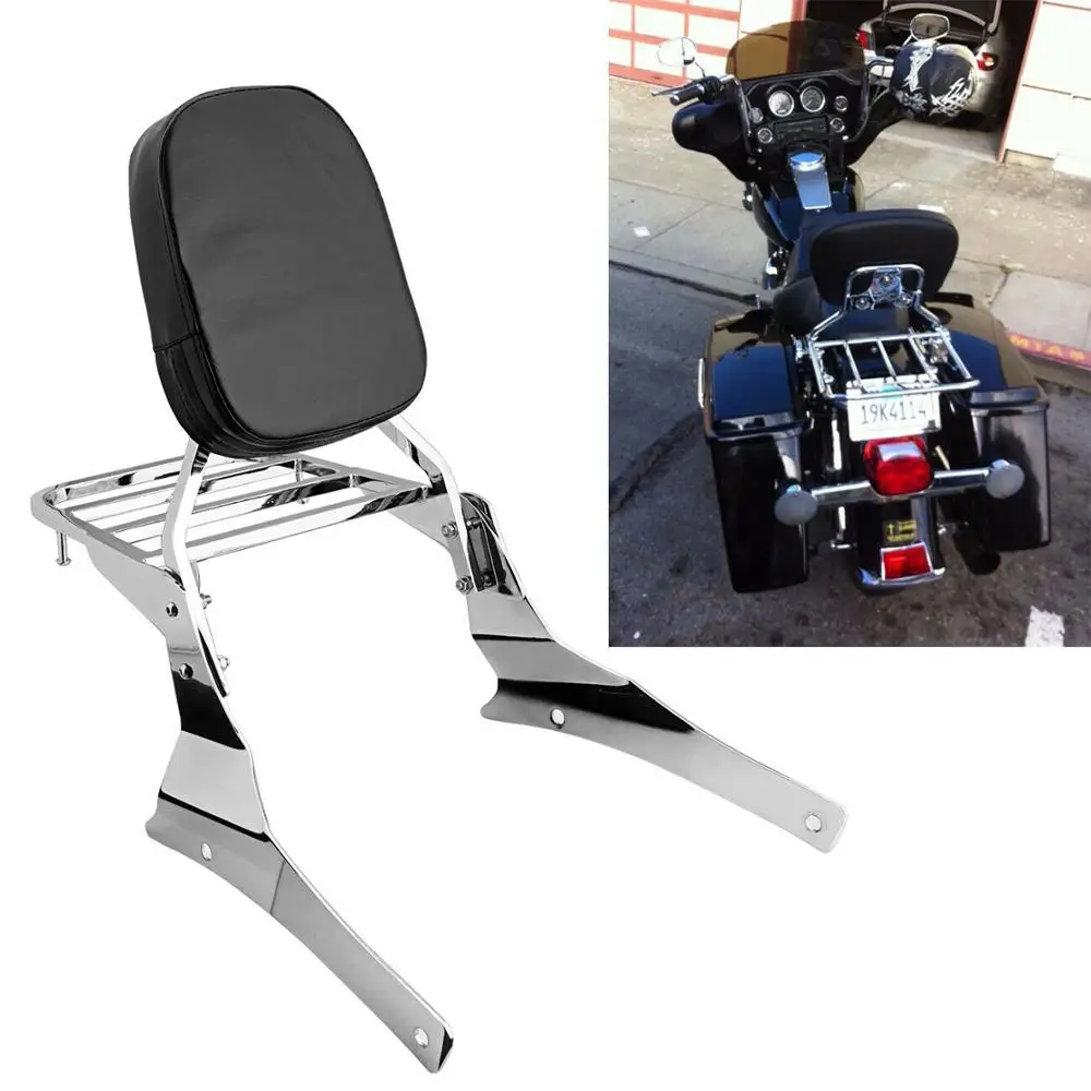 

Removable Sissy Bar Backrest motorcycle Backrest Luggage Rack For Volusia VL800 Vl400