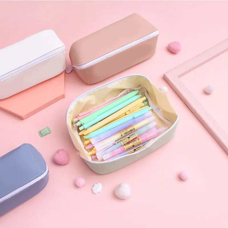 

Stationery Bag Creative Makeup Bag Cosmetic Bag Pencil Case Gift Cosmetic Brush Bag Sweet Color Pencil Case School Acdessory