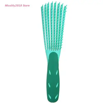 

Plastic Detangling Brush Comb for Curly Wavy Wet Dry Hair Home Use