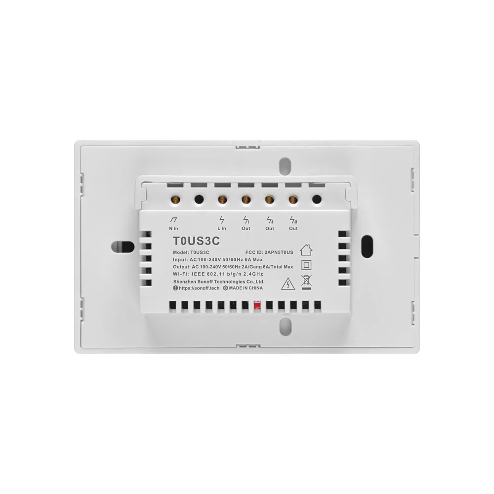Sonoff T0 US 1/2/3 Gang Wifi переключатель умный дом дистанционное управление настенный