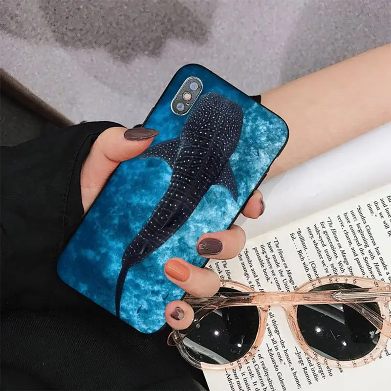 Ocean Whale Shark Swimming  Phone Case for iphone 13 8 7 6 6S Plus X 5S SE 2020 XR 11 12 pro XS MAX case for iphone 13 