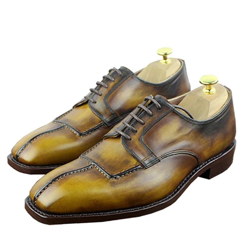 Роскошная обувь для мужчин Sipriks Мужская итальянская одежда сшитая на заказ Goodyear