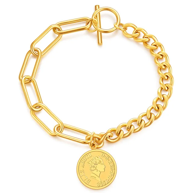 Stainless Steel Love Heart Bracelets For Women Party Gift Fashion Joyas de Chain Charm Bracelets Jewelry Wholesale Text Engraved 