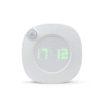 

PIR Motion Sensor LED Under Cabinet lights Two Colors Dimmable Kitchen Cooking Digital Wall Clock 5V for Home Bedroom Lavatory