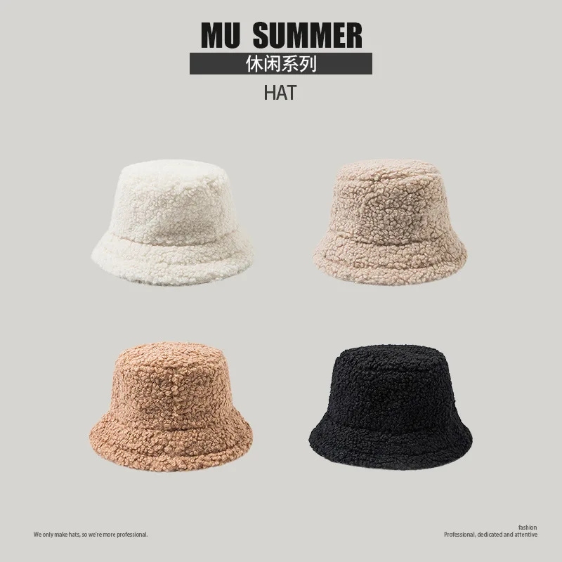 

Real Wool Winter Bucket Hat Panama for Women Fisherman Hat Panama For Man Women Outdoor Sports Hip Hop Cap Hats Keep Warm