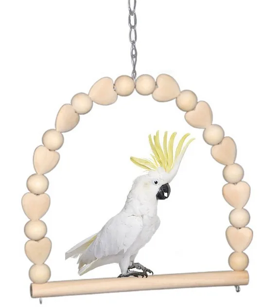 Попугай Игрушка птица игрушка попугай качели птица жевательная игрушка качели подвеска мост