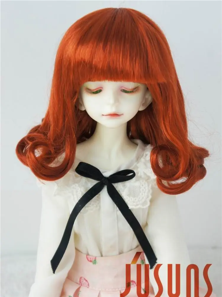 

JD131 Fashion MSD SD BJD doll wig 1/4 1/3 Soft synthetic mohair wig size 7-8 and 8-9inch Pearl roll doll wigs