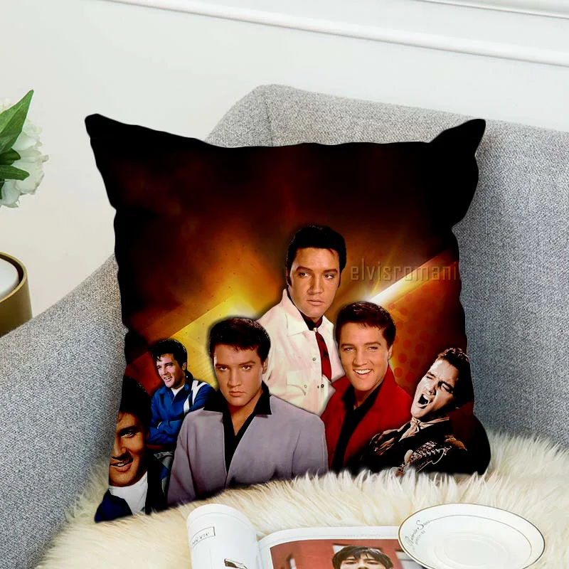 Elvis Presley Pillow Case Polyester Decorative Pillowcases Throw Pillow Cover style-4
