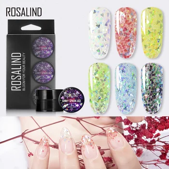 

（6PCS/kit）ROSALIND Spider Gel Polish Set Platinum Varnish Hybrid Stamp Acrylic Nail Kit All For Manicure Paint Gel Nail Polish
