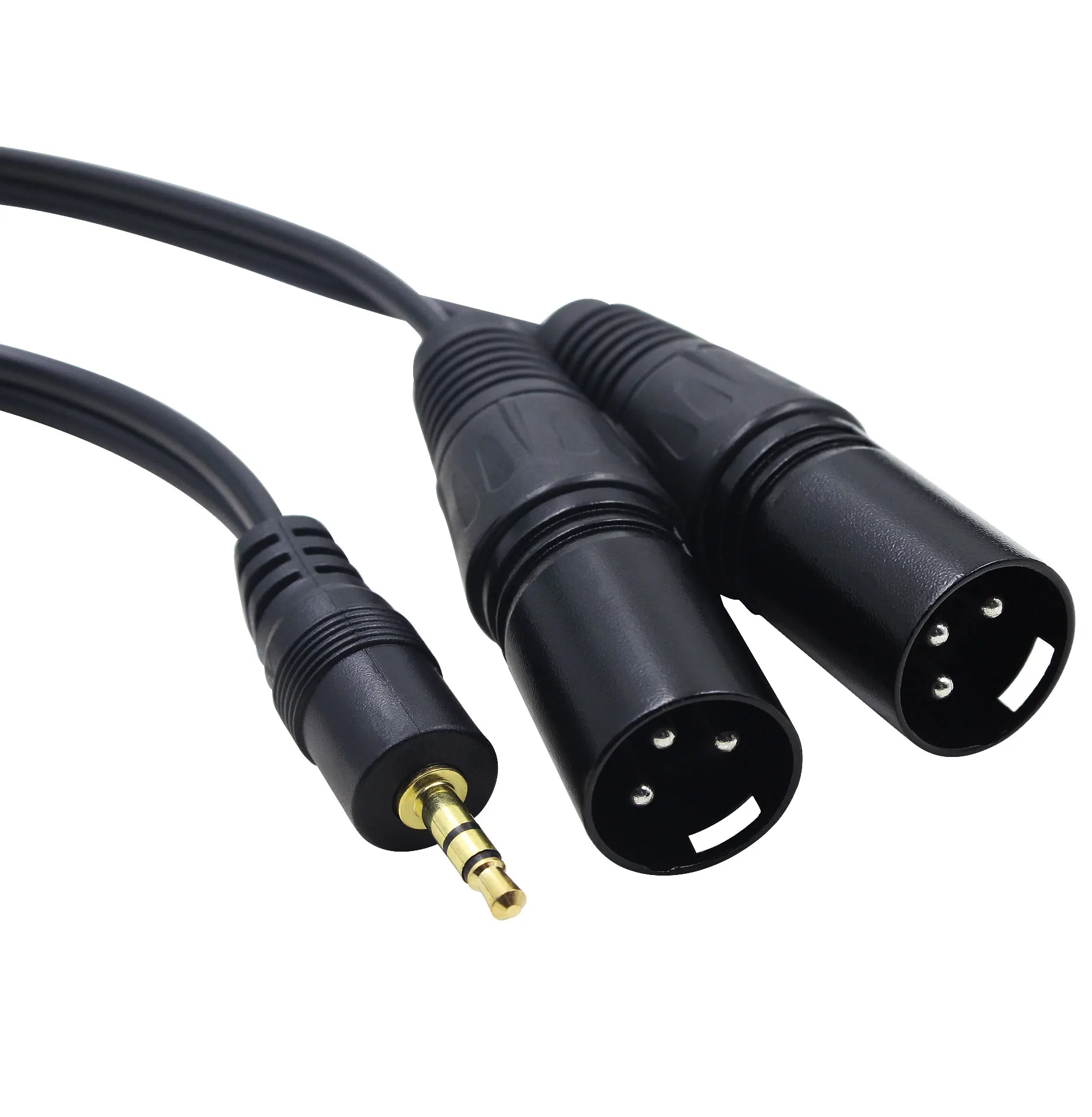 5ft 1/"(3,5 мм) к двойной XLR Мужской кабель для KRK Rokit 5 G2s, HS50m's