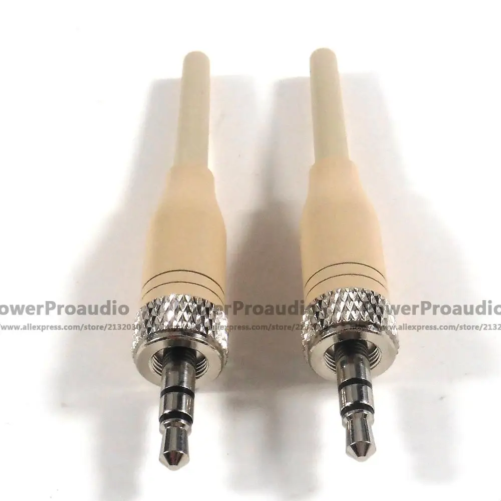 2x3,5 мм стерео винт замок разъем для Pro Sennheiser EW100 EW300 EW500 G1 G2 3 sony Saramonic микрофон запасной переходник - Цвет: Золото
