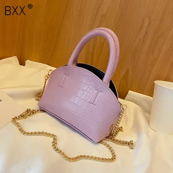 

[BXX] Crocodile Pattern Crossbody Bags For Women 2020 Summer Lady Travel Chain Cross Body Shoulder Bags Female Handbags HN451