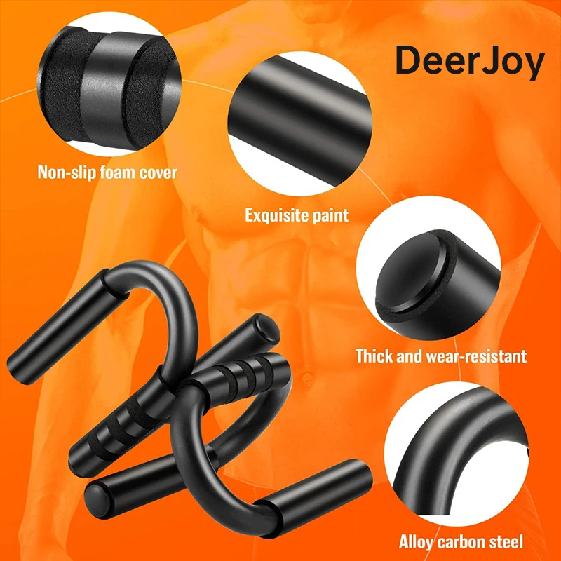 Push Up Bars for Men and Women Metal Non Slip Push Up Stands Solid Steel Handles for Pushups Bars Metal Home Workout