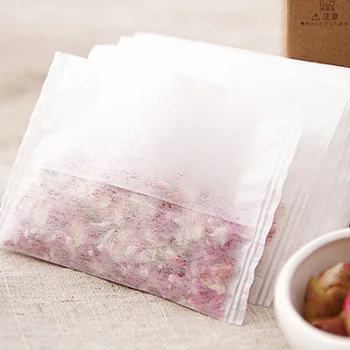 

50Pcs/set Empty Tea Bag Multifunction Non-wovenTeabags Heal Seal Filter Herb Loose Strainer Disposable 10*7cm Tea infuser