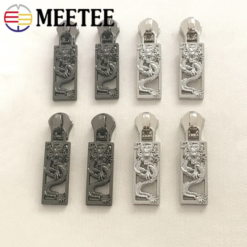 5/10 шт. Meetee 8# пружинный замок бегунки для молний для металла Кошелёк на молнии кошелек-пулер ограничитель молнии Zip Repair Наборы DIY Швейные аксессуары
