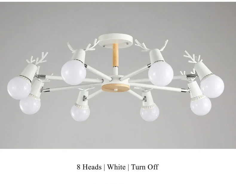 Nordic Antlers Chandelier  suspension luminaire lustre moderno LED Chandeliers Lighting Fixtures 12