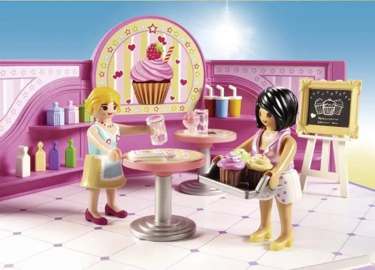 9080 высокое качество Playmobil хлебобулочных Полли Карманный строительный блок