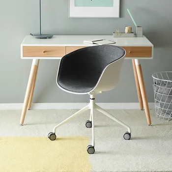 

Nordic office chair study chair swivel chair designer back simple creative fabric pulley home computer chair