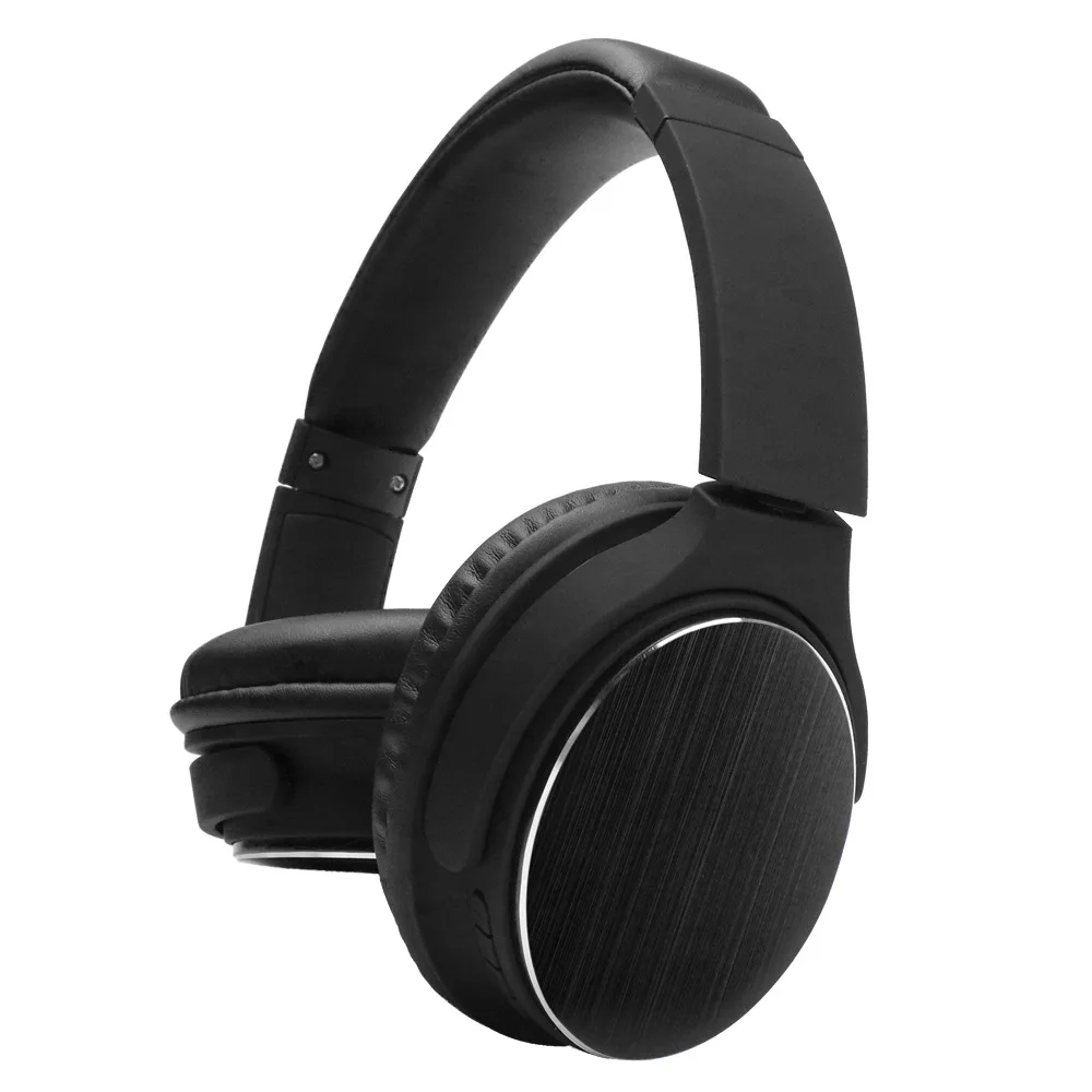 Yulass беспроводные Bluetooth наушники мужские и женские красные модные большие наушники для бега - Цвет: Черный