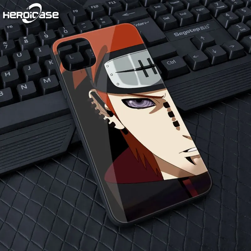 Чехлы для телефонов iPhone 11 12 Pro Max Mini Naruto Pain Hard Cover Black Soft Coque Funda X Xs XR 10 8 7 6 6s Plus 5S SE 2020