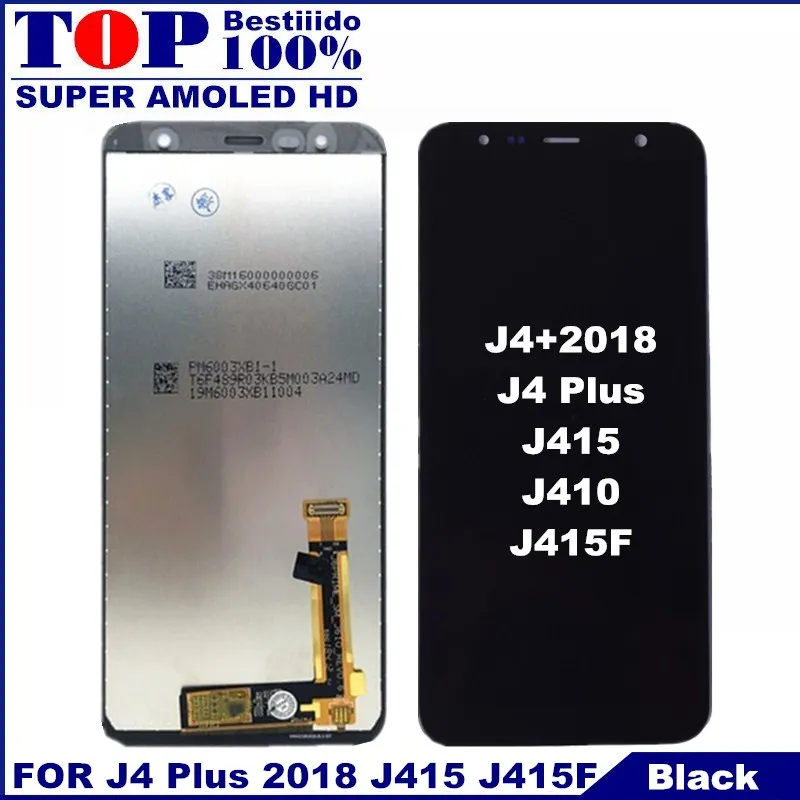 ЖК дисплей для samsung Galaxy J4 + 2018 Plus J410 J415SM J415F J415FN кодирующий преобразователь