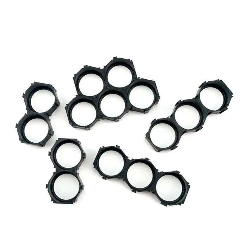 18650 Ion Lithium Battery Packs DIY Misalignment Fixed Bracket Assembly Holder Cylindrical Battery Cells Splicable Support 10pcs battery holder