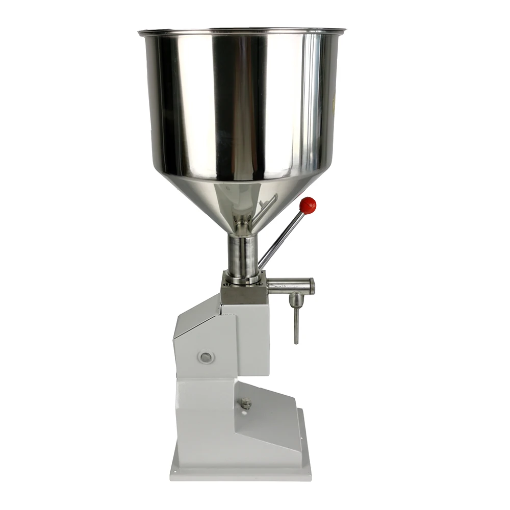 

5-50ml Manual Paste Cosmetic Liquid Oil Filler Quantitative A3 Filling Machine Manual Hand Pressure A03 Shampoo Juice Filler