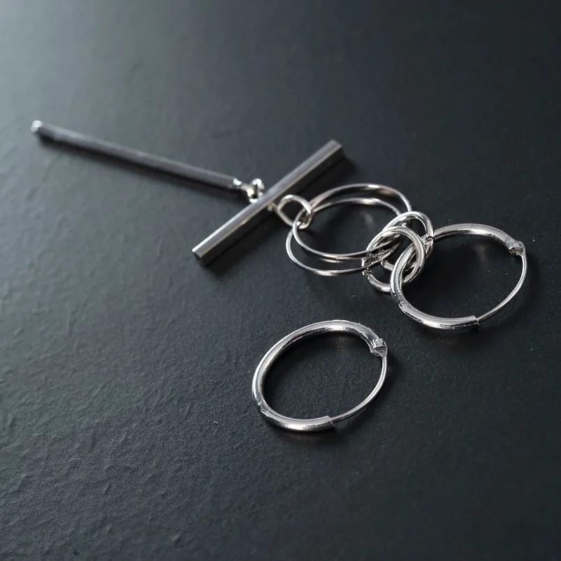 KPOP Stray Kids Huang Hyun Chen Bangtan Boys V Kim Tae Hyung Long Earrings Cross Ear Ring Earclip New Korea Group Thank You Card