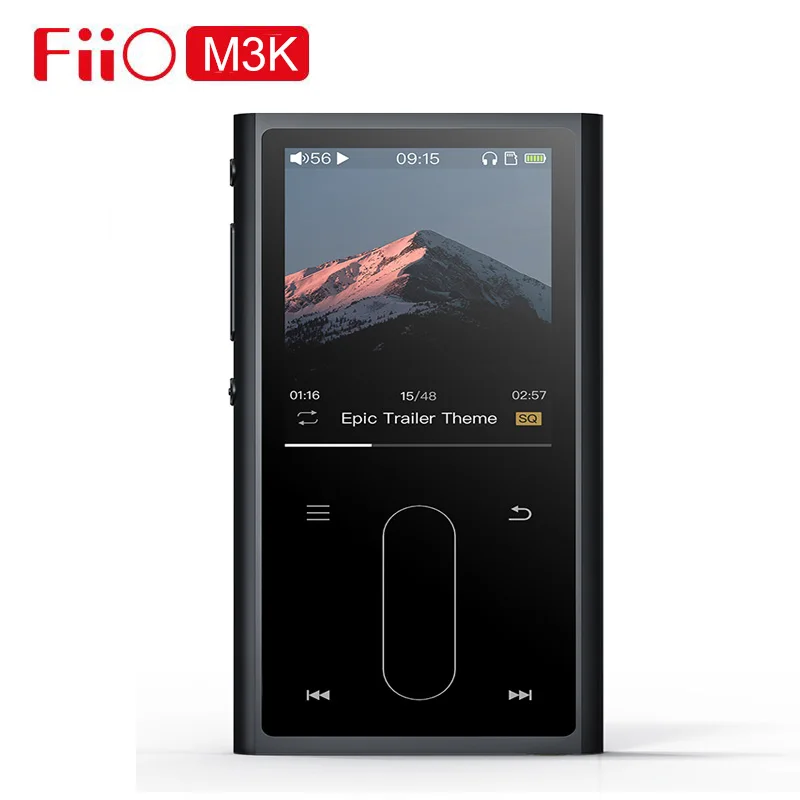 Baratos FiiO M3K Sport Audio Mini pantalla Lcd reproductor de Mp3 música Audio Mp 3 con Recoder de voz para estudiantes, niños con auriculares EM3K opcional