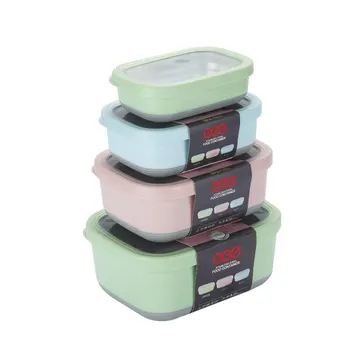 

Food Storage Container Rectangular Stainless Steel Crisper Box Student Lunch Box Bento Box Kitchen Tool Food Leakproof Storage