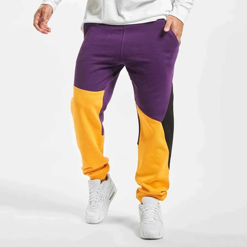 Новинка, весна-осень, фирменные спортивные мужские спортивные штаны, спортивные штаны, высокое качество, штаны для бодибилдинга - Цвет: yellow